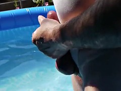 See-through swimsuit in bath outdoor exhib 001