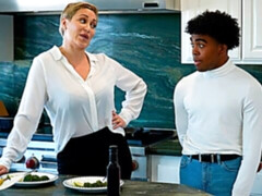 Grote kont, Zwart, Pijpbeurt, 1 man 2 vrouwen, Interraciaal, Ondergoed, Moeder die ik wil neuken, Trio