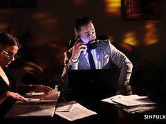 Lecken, Lingerie, Milf, Pornostars, Muschi, Sekretärin, Rasiert, Strümpfe