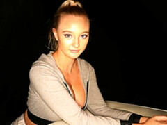 Blondine, Blasen, Sperma im mund, Spermaladung, Lecken, Milf, Natürlichen titten, Pov