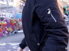 素人, デカチン, フェラチオ, 気狂い, ドイツ人, ハードコア, 現実, 三人