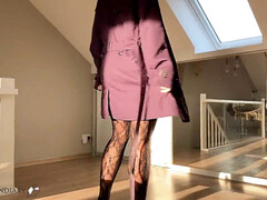 アナル, コンドーム, イく瞬間, ヨーロピアン, 指いじり, ヒール, 淫乱熟女, ストッキング