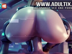 Anal, Asiatique, Lécher le cul, Gros cul, Gros seins, Brunette brune, Queue, Adolescente