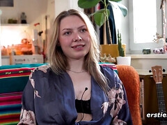 ブロンド, ディルド, バック, 指いじり, 彼女, 自家製, オナニー, 一人