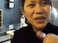 素人, アジア人, フェラチオ, 異人種間, ハメ撮り