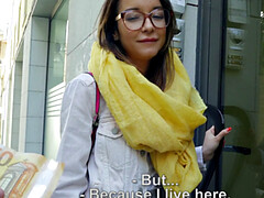 デカパイ, バック, 眼鏡, 乳首, アウトドア, パンティ, ピアス, スカート