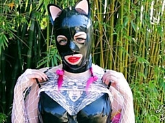 デカ尻, デカパイ, フェティッシュ, 指いじり, マスク, オナニー, 淫乱熟女, 一人