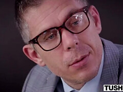 アナル, アスtoマウス, フェラチオ, 茶髪の, バック, 指いじり, 下着, 馬乗り