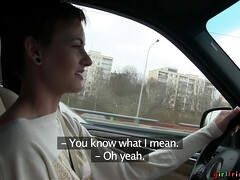 Черные, Ботинки, В машине, Лесбиянка, Лизание, На природе, Пирсинг, Сиськи