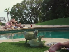 Schwarz, Blondine, Blasen, Braunhaarige, Spermaladung, Kehlenfick, Hardcore, Im freien