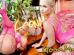 Grosser schwanz, Blondine, Blasen, Öl, Pov, Muschi, Ablutschen, Vibrator