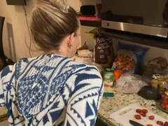 Enthousiasteling, Grote lul, Pijpbeurt, Stel, Sperma in gezicht, Gezichtspunt, Realiteit, Spuiten