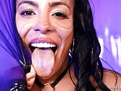 デカ尻, デカチン, フェラチオ, 茶髪の, バック, ラティーナ, 下着, 淫乱熟女