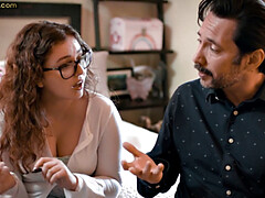 21yo petite babe rides DILF