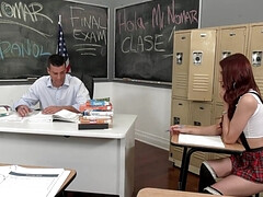 アメリカ人, 大学生, バック, 毛深い, ハードコア, なめる, 教師, オッパイの