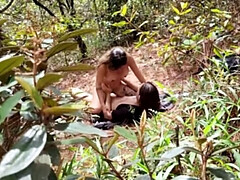 Hot Latina AnnieMarin Fucks Leyton Big in the Forest - Almost Caught in 4K