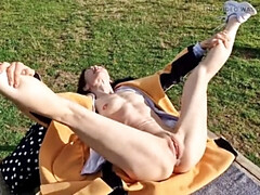 Amateur, Abierta, Desnudo, Al aire libre, Orinar, Público, Coño, Solo