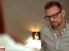 Grosser schwanz, Blasen, Hochschule, Besamung, Hd, Lecken, Orgasmus, Rotschopf