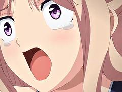 デカパイ, フェラチオ, フォアサム, グループ, 手コキする, 公共, 三人, オッパイの