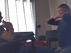 I caught my girlfriend sucking her stepbrothers cock while playing