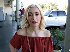 Blond Hair Lady Braceface Fucks Outdoors 1 - Public Pickups
