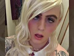 Sissy sucks cock and gets fucked anal  oral, crossdresser