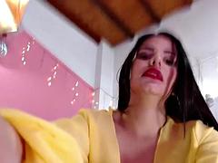 Leie, Tussi, Schönheit, Braunhaarige, Fetisch, Latina, Strumpfhose, Solo