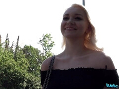 Kont, Blond, Sperma shot, Lul, Europees, Sperma in gezicht, Buiten, Tieten likken