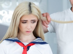 Blonde, Sucer une bite, Domination, Doigter, Branlette thaïlandaise, Léchez, Maigrichonne, Dénudage