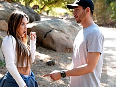 Жопа, Минет, Смазливые, Ласковые ручки, Натуральные сиськи, На природе, Рыжие, Сиськи