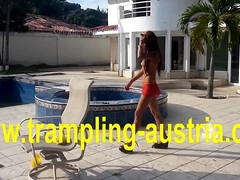 Amarrada, Dominacion femenina, Fetiche, Fetiche de pies, Alemán, Hd, Latina, Público