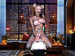 デカパイ, フェラチオ, 女, デカチンの, オナニー, オーガズム, おもちゃ, ウェブカメラ