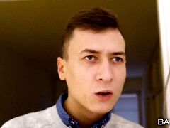 美女, フェラチオ, ディルド, バック, ヨーロピアン, 彼女, 怪物, のぞき