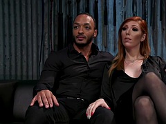 緊縛, 黒人, ボンデージ, 黒人, フェムドム, 下着, 淫乱熟女, 赤毛