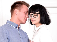 Большой член, Очки, Секс без цензуры, Бритые, Сиськи