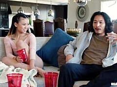 お尻, フェラチオ, 茶髪の, バック, 自然山雀, ガリガリ, ティーン, オッパイの