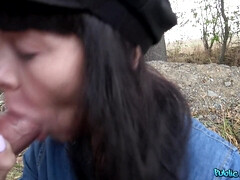 Schwarz, Schwanz, Europäisch, Jeans, Pov, Öffentlich, Muschi, Titten