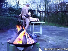 18 jaar, Grote lul, Blond, Bruinharig, Sperma in mond, Lul, Opa, Hd