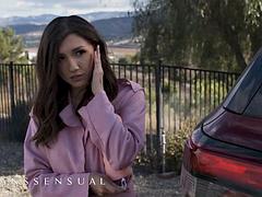 ブロンド, フェラチオ, 茶髪の, イく瞬間, Hd, キス, ペニスバンド, 三人