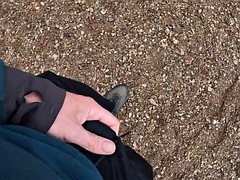 素人, ビーチ, デカチン, 捕まる, イく瞬間, ゲイ, オナニー, ハメ撮り