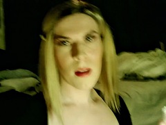 Amateur, Britannique, Travestis, Tir de sperme, Lingerie, Transsexuelle, Solo, Jouets