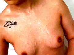 18, 茶髪の, イマラチオ, 顔射, 手コキする, マッサージ, オマンコ, オッパイの