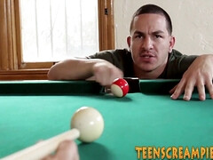 Blonde teen gets a hot creampie ride and deepthroats like a pro in HD reality