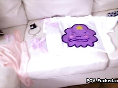 18 jahre, Leie, Blondine, Blasen, Hardcore, Selbstgemacht, Lingerie, Pov