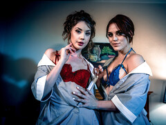 美女, Hd, レズビアン, オーガズム, 現実