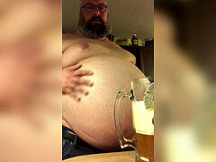 otter cram his beer gut tummy to the max