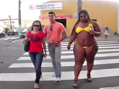 Amateur, Brésilienne, Fille latino, Public