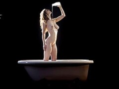 Geweldig, Badkamer, Grote mammen, Blond, Natuurlijke tieten, Geschoren, Tiener, Nat