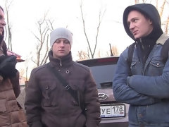 Минет, Сперма на лице, Деньги, Обнаженные, Втроем