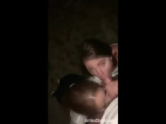 素人, ブロンド, フェラチオ, チン, アウトドア, ハメ撮り, 公共, 生徒